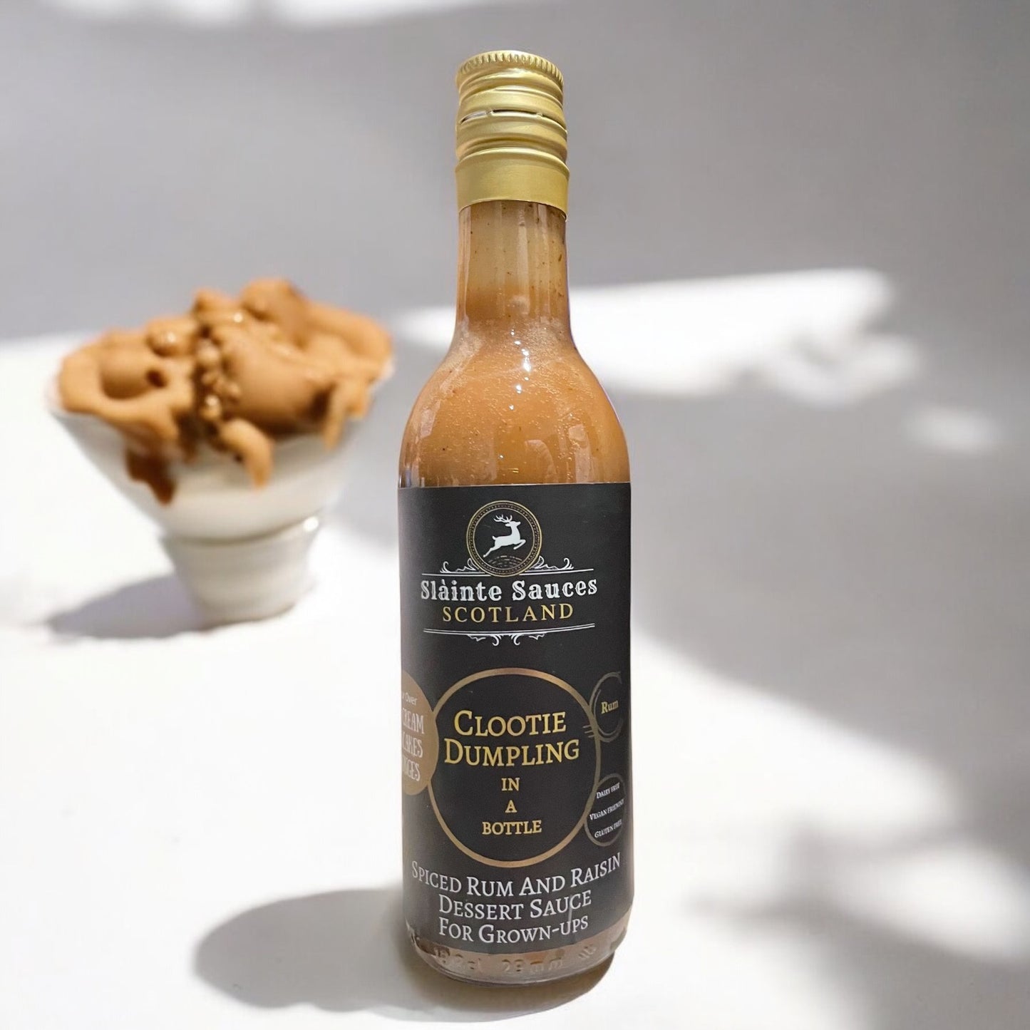 Scottish Dessert Sauce Gift Pack - Cranachan & Clootie Dumpling in a Bottle