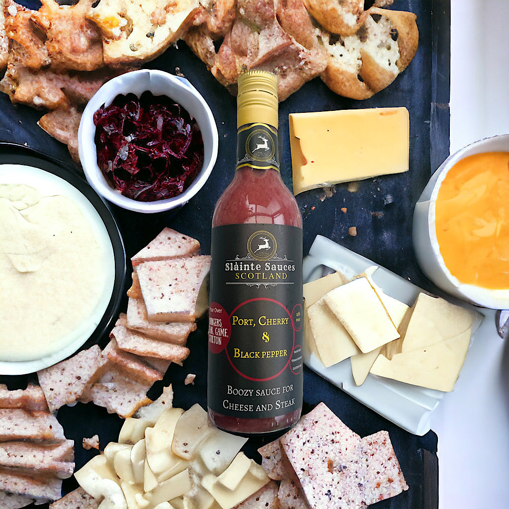 Port, Cherry & Black Pepper β Boozy Gourmet Sauce for Cheese & Steak