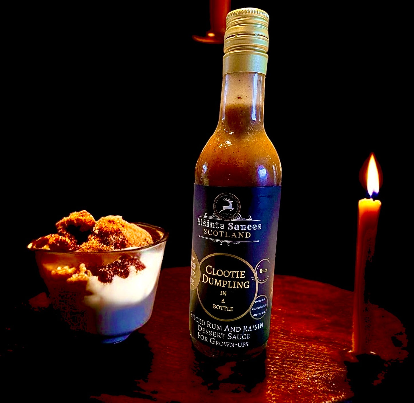 The ultimate Scottish Sauce ‘Clootie Dumpling in a Bottle’ - A world's first