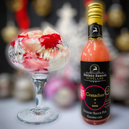 Scottish Dessert Sauce Gift Pack - Cranachan & Clootie Dumpling in a Bottle
